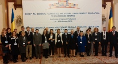 27. februar 2015. Učesnici sastanka Generalnog odbora za socijalni razvoj, obrazovanje, istraživanje i nauku PS PSJIE